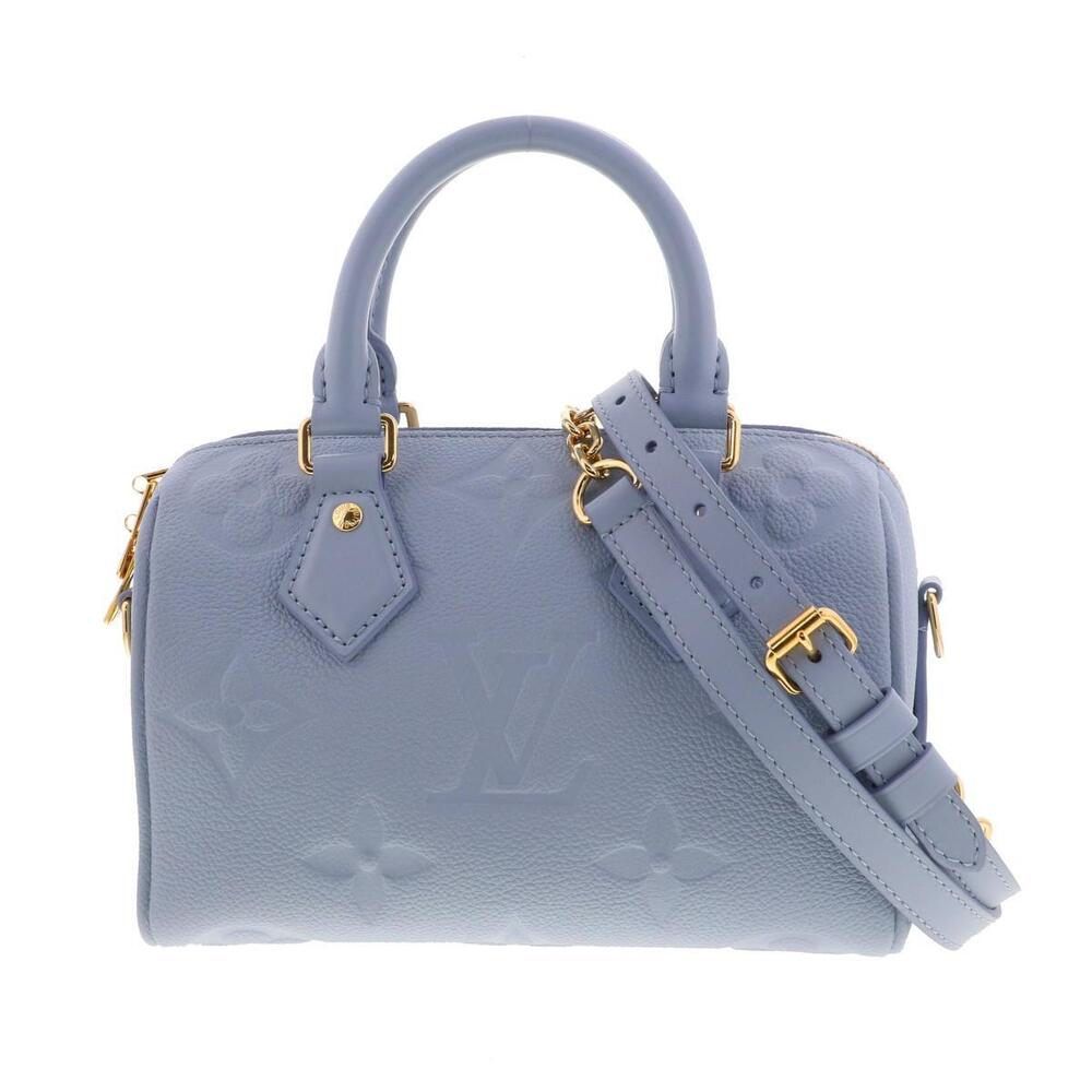 LOUIS VUITTON Speedy Bandolier Bag Shoulder Messenger Monogram Empreinte Blue